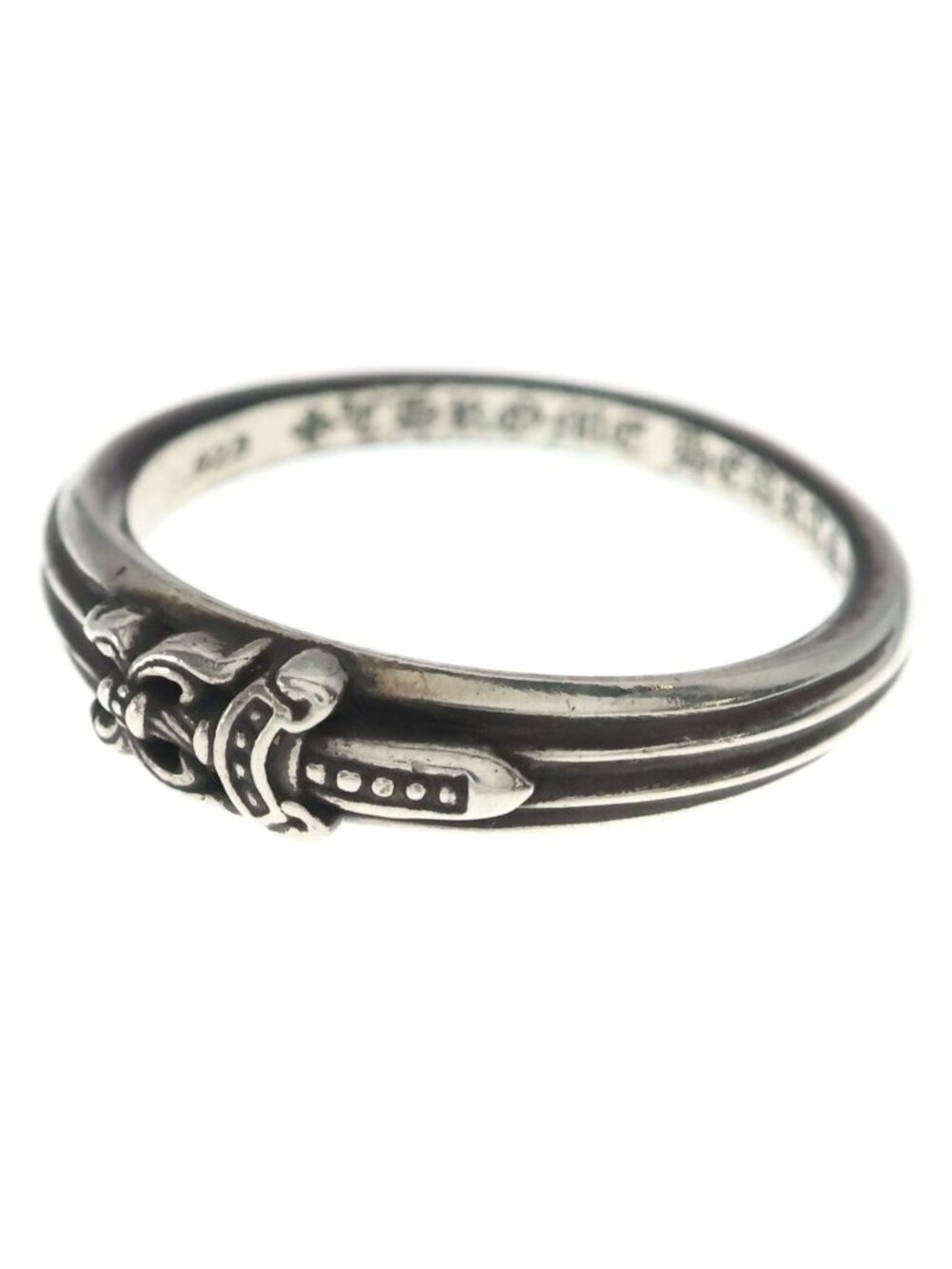 Chrome Hearts Baby Classic Dagger Ring Silver